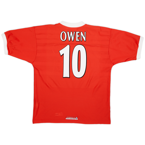 1998-00 Liverpool Home Shirt Owen #10 - 9/10 - (L)