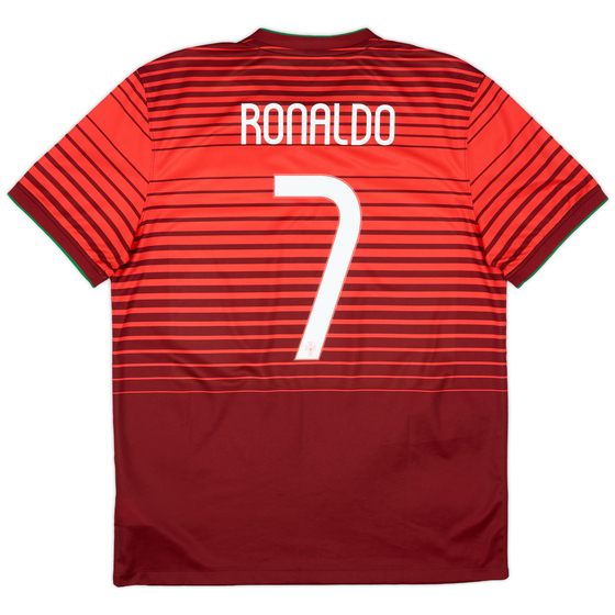 2014-15 Portugal Home Shirt Ronaldo #7 - 8/10 - (L)