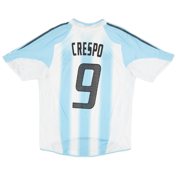 2004-05 Argentina Home Shirt Crespo #9 - 6/10 - (M)