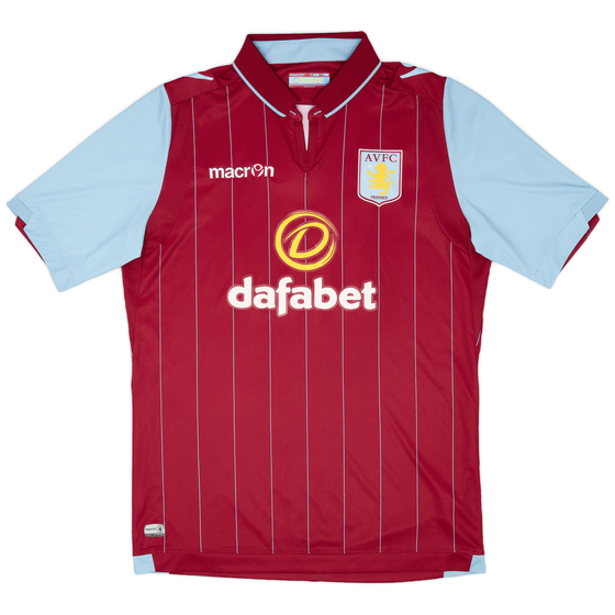 2014-15 Aston Villa Home Shirt - 9/10 - (L)