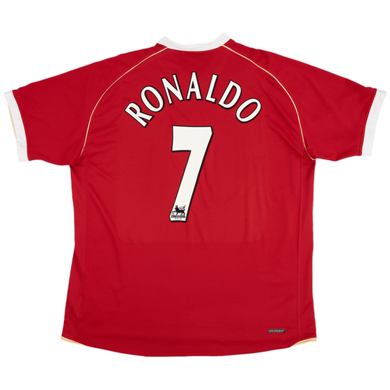 2006-07 Manchester United Home Shirt Ronaldo #7 - 9/10 - (XXL)