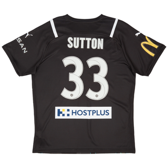 2021-22 Melbourne City Match Issue GK S/S Shirt Sutton #33 (L)