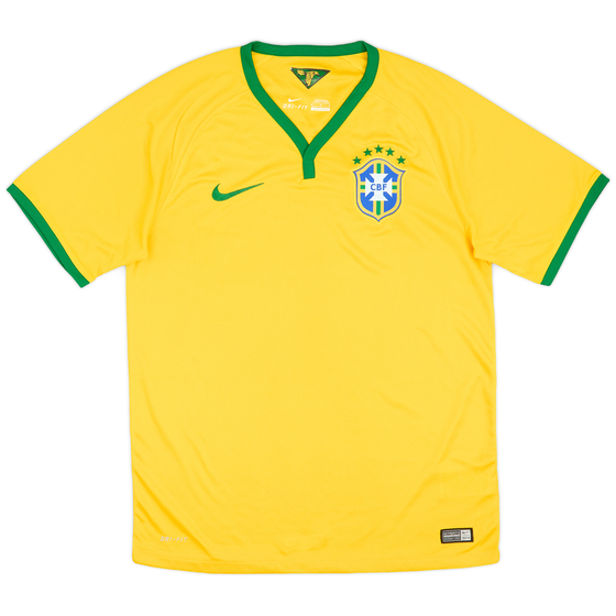 2014-15 Brazil Home Shirt - 8/10 - (M)