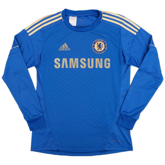 2012-13 Chelsea Home L/S Shirt - 6/10 - (L.Boys)