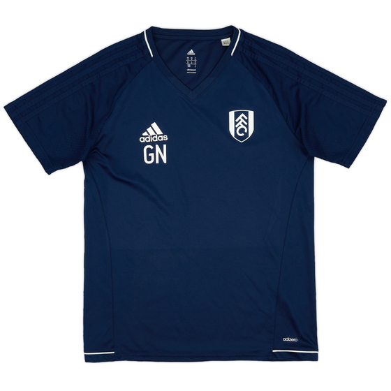 2017-18 Fulham Staff Issue adidas Training Shirt 'GN' - 9/10 - (M)