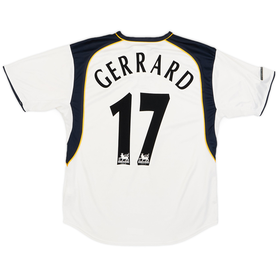 2001-03 Liverpool Away Shirt Gerrard #17 - 8/10 - (M)