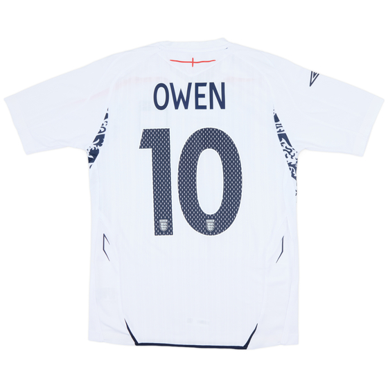 2007-09 England Home Shirt Owen #10 - 9/10 - (S)