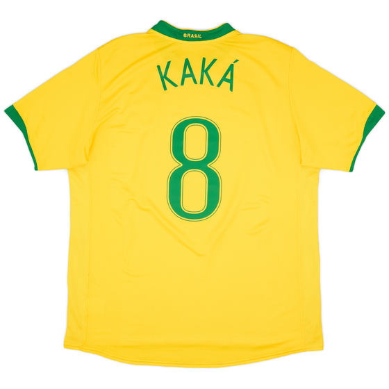 2006-08 Brazil Home Shirt Kaka #8 - 6/10 - (XL)