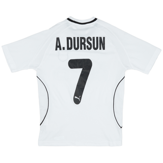 2003-04 Besiktas Signed Home Shirt A.Dursun #7 - 5/10 - (S)