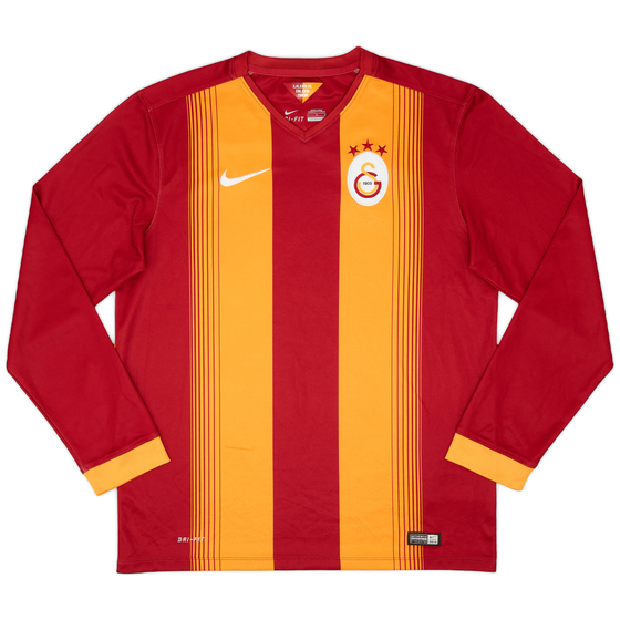 2014-15 Galatasaray Home L/S Shirt - 8/10 - (L)