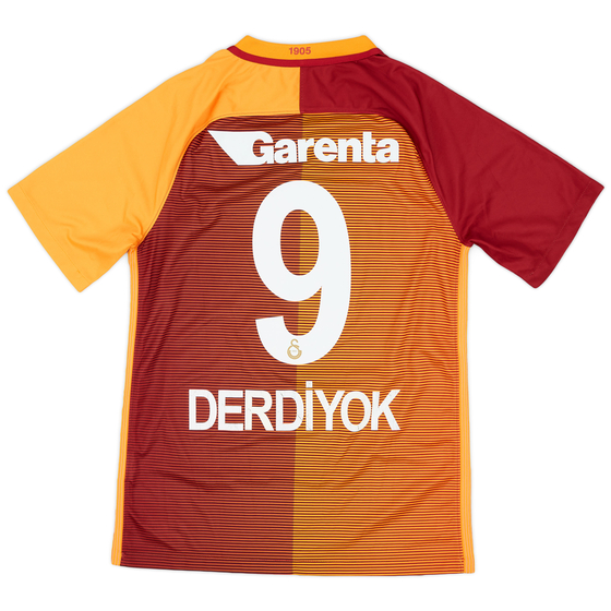 2016-17 Galatasaray Home Shirt Derdiyok #9 - 6/10 - (S)