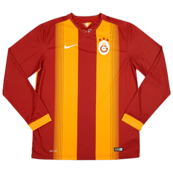 2014-15 Galatasaray Home L/S Shirt - 9/10 - (L)