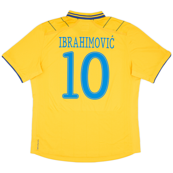 2012-13 Sweden Home Shirt Ibrahimovic #10 - 9/10 - (XL)