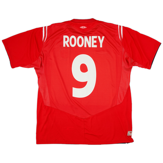 2004-06 England Away Shirt Rooney #9 - 6/10 - (XL)