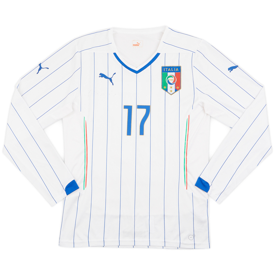 2014-15 Italy Signed Away L/S Shirt #17 - 9/10 - (M)