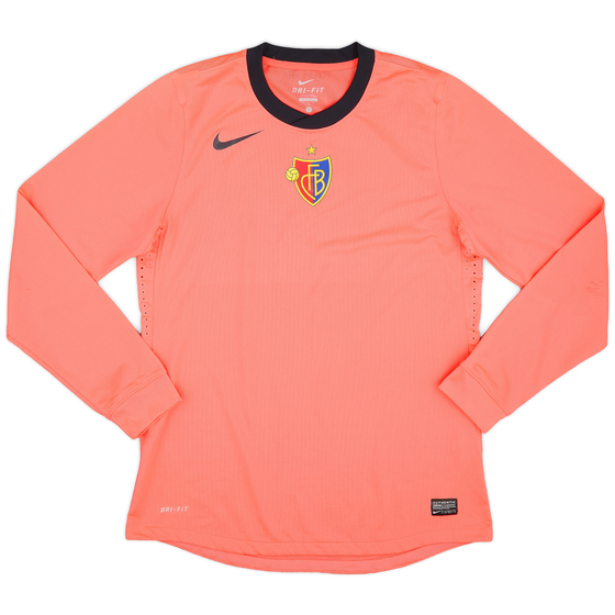 2011-12 FC Basel Player Issue Away L/S Shirt - 9/10 - (L)