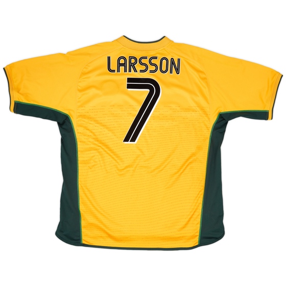 2002-03 Celtic Away Shirt Larsson #7 - 8/10 - (XXL)