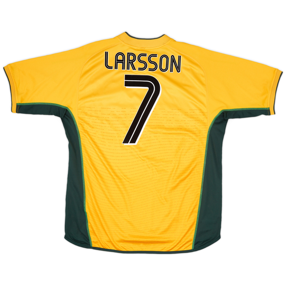 2002-03 Celtic Away Shirt Larsson #7 - 9/10 - (XL)