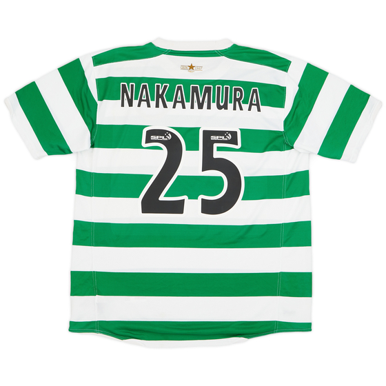 2007-08 Celtic Home Shirt Nakamura #25 - 8/10 - (XL)