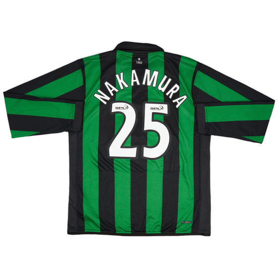 2006-08 Celtic Away L/S Shirt Nakamura #25 - 9/10 - (L)