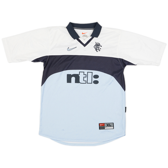 1999-00 Rangers Away Shirt - 9/10 - (XL.Boys)