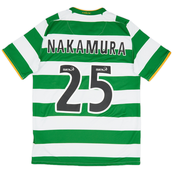 2008-10 Celtic Home Shirt Nakamura #25 - 6/10 - (S)