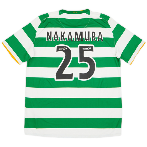 2008-10 Celtic Home Shirt Nakamura #25 - 8/10 - (XL)