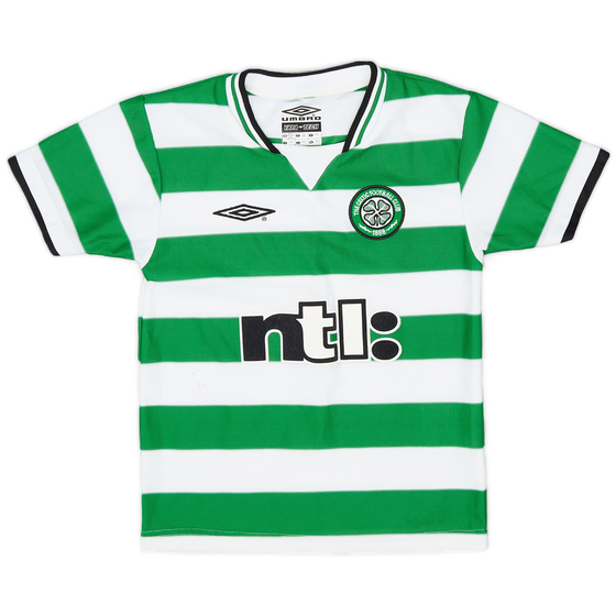 2001-03 Celtic Home Shirt - 8/10 - (S.Boys)