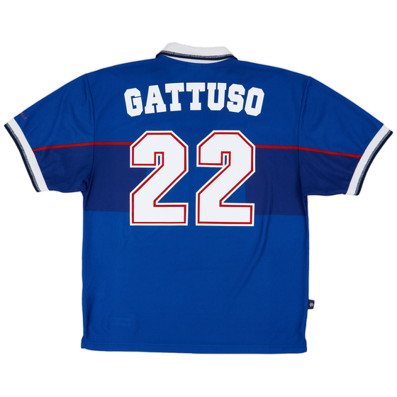 1997-99 Rangers Home Shirt Gattuso #22 - 8/10 - (XL)