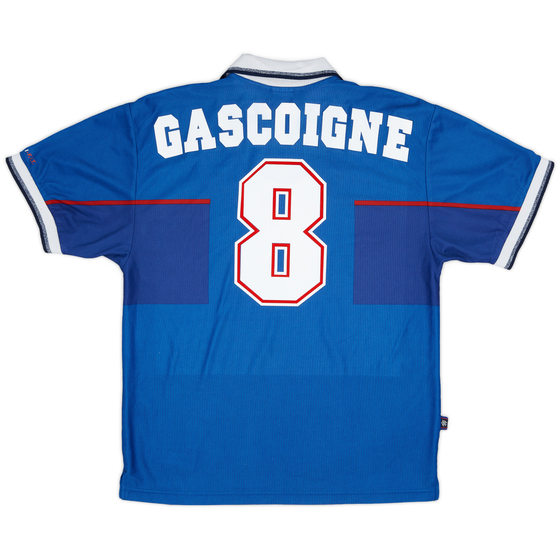 1997-99 Rangers Home Shirt Gascoigne #8 - 9/10 - (L)