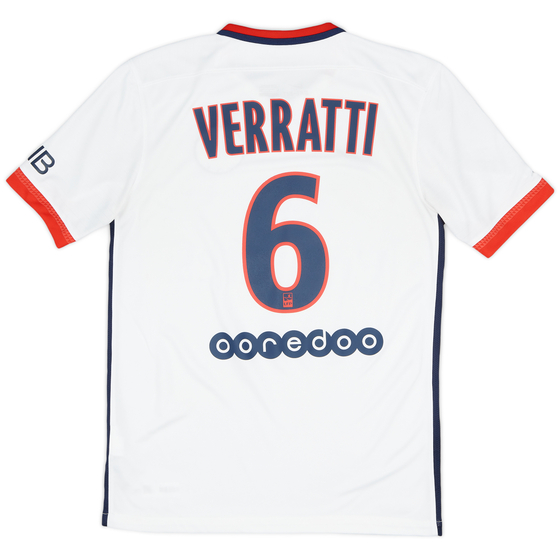 2015-16 Paris Saint-Germain Away Shirt Verratti #6 - 8/10 - (S)