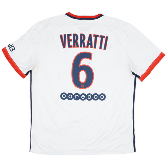 2015-16 Paris Saint-Germain Away Shirt Verratti #6 - 6/10 - (XL)