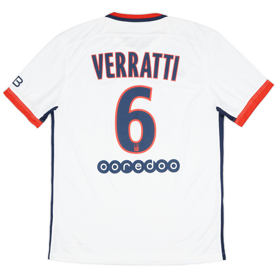 2015-16 Paris Saint-Germain Away Shirt Verratti #6 - 8/10 - (M)