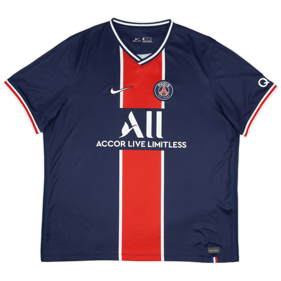 2020-21 Paris Saint-Germain Home Shirt - 8/10 - (XXL)