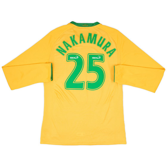 2008-09 Celtic Player Issue Away L/S Shirt Nakamura #25 - 8/10 - (XL)