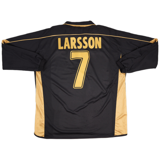 2003-04 Celtic Away L/S Shirt Larsson #7 - 6/10 - (XXL)