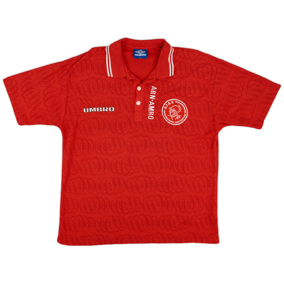 1998-99 Ajax Player Issue Umbro Polo Shirt - 8/10 - (XL)