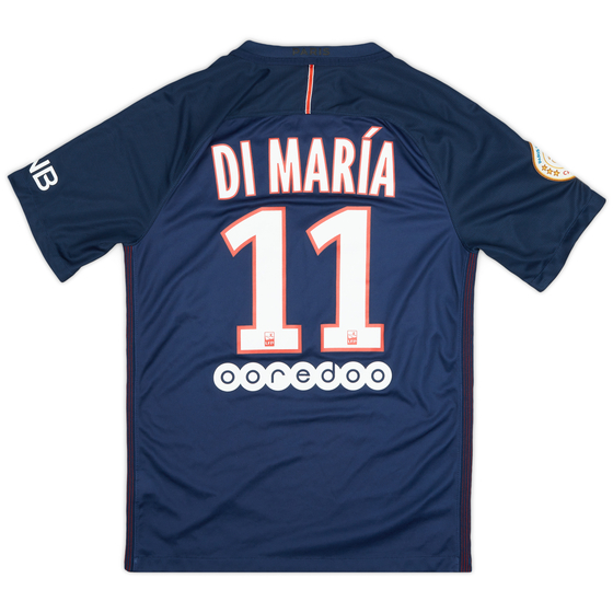 2016-17 Paris Saint-Germain Home Shirt Di Maria #11 - 9/10 - (S)