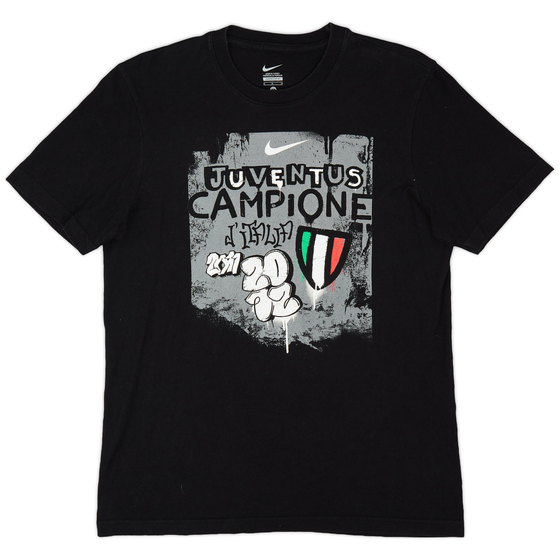 2011-12 Juventus 'Campione d'Italia' Graphic Tee - 8/10 - (M)