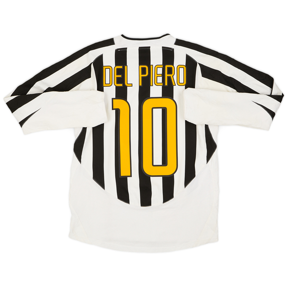 2003-04 Juventus Home L/S Shirt Del Piero #10 - 7/10 - (S)