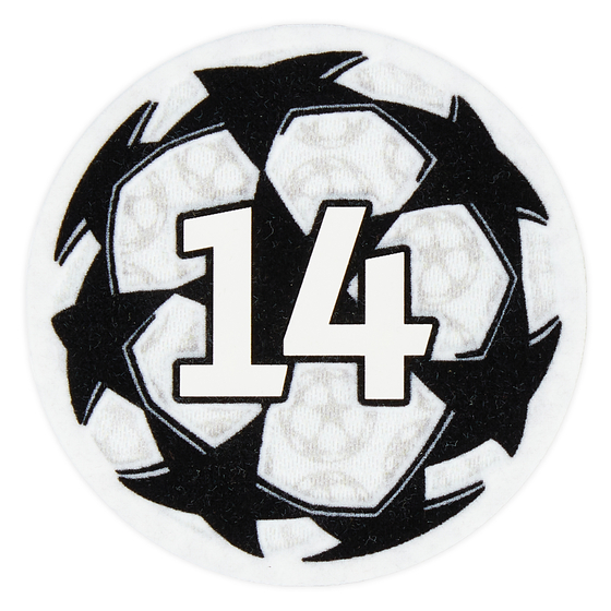 2023-24 UEFA Champions League 14 Times Winners Player Issue Badge of Honour Patch