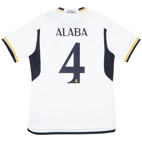2023-24 Real Madrid Home Shirt Alaba #4