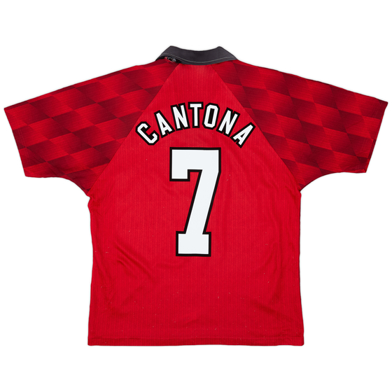 1996-98 Manchester United Home Shirt Cantona #7 - 7/10 - (M)