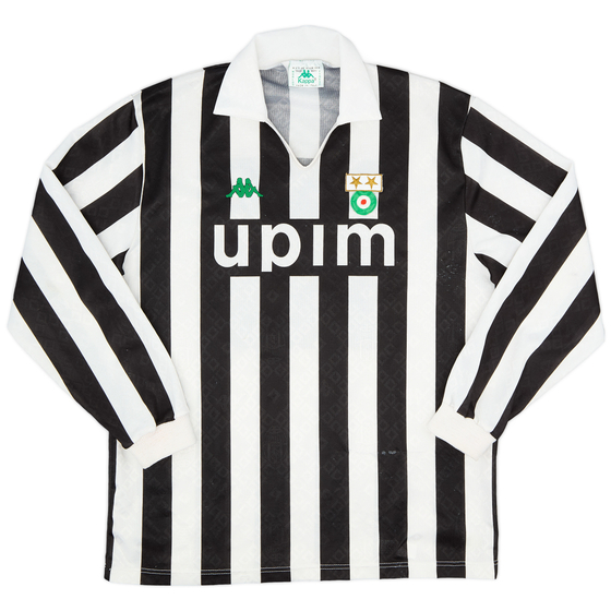 1989-90 Juventus Home L/S Shirt #10 - 8/10 - (L)