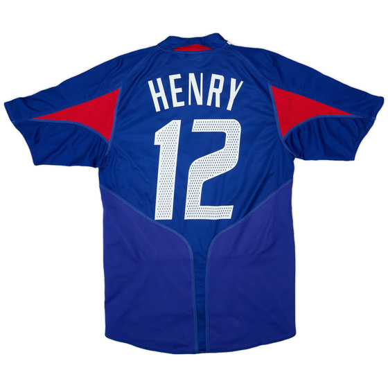 2004-06 France Home Shirt Henry #12 - 4/10 - (S)