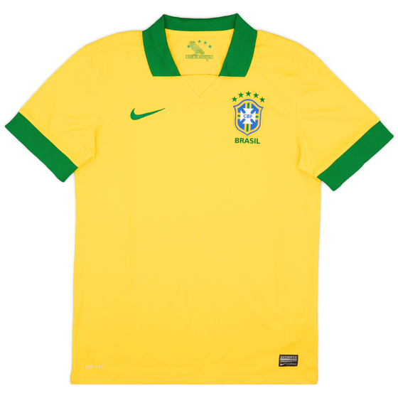 2013 Brazil Home Shirt - 7/10 - (M)