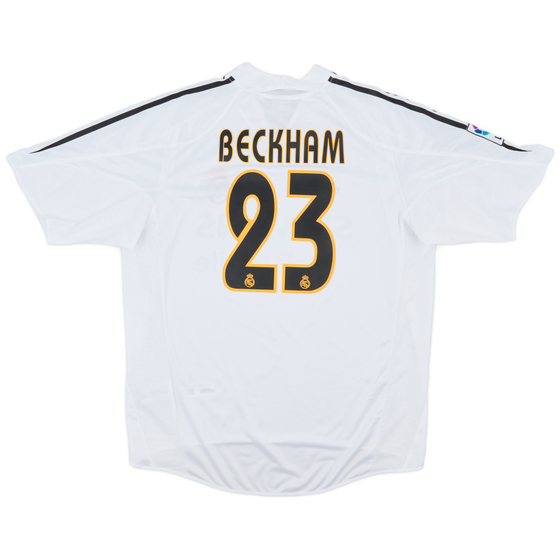2004-05 Real Madrid Home Shirt Beckham #23 - 7/10 - (L)