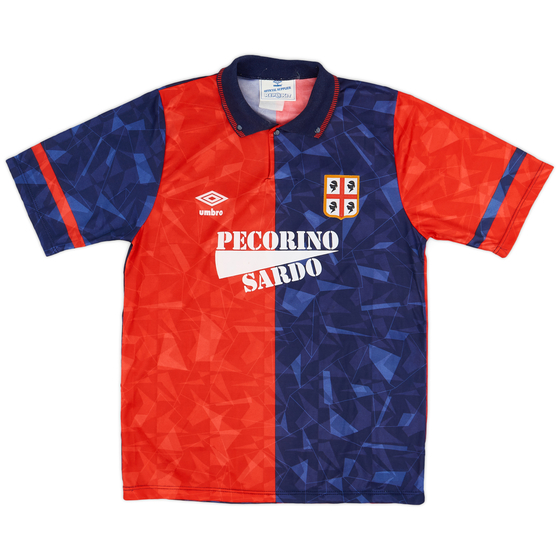 1990-93 Cagliari Home Shirt - 8/10 - (S)