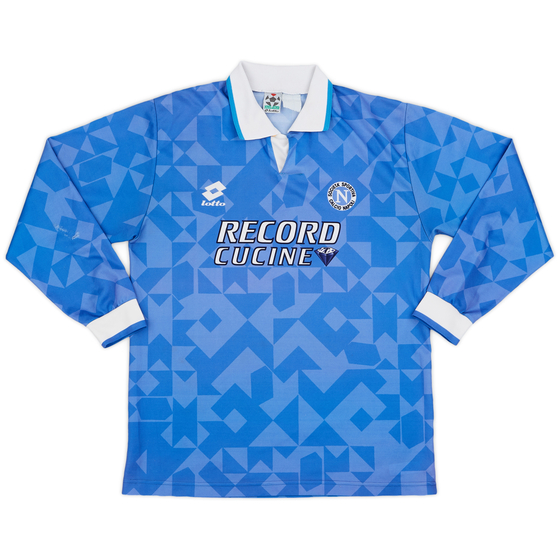 1994-96 Napoli Home L/S Shirt - 8/10 - (L)