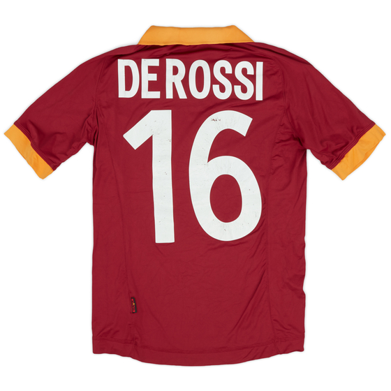 2012-13 Roma Home Shirt De Rossi #16 - 5/10 - (S)